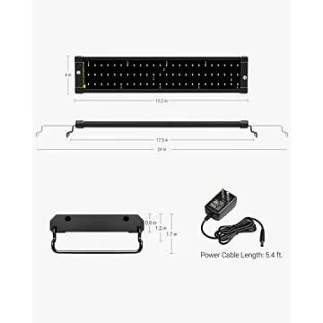 NICREW ClassicLED Aquarium Light with Extendable Brackets