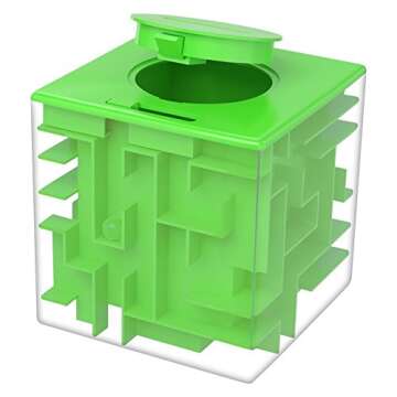 Money Maze Puzzle Box, Twister.CK Unique Money Gift Holder Box, Fun Maze Puzzle Games for Kids and A...