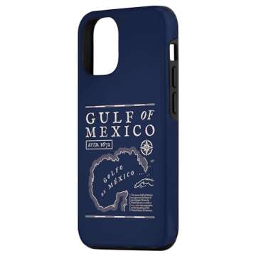 Gulf of Mexico 1672 Historic Map Case for iPhone 12/12 Pro