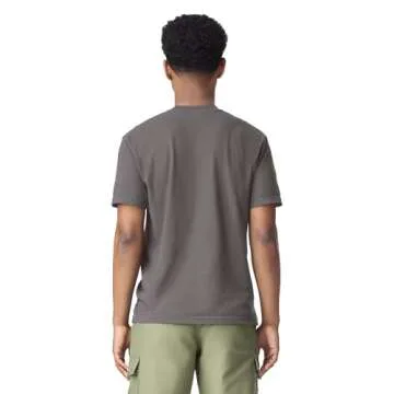 Comfort Colors Adult Short Sleeve Tee, Style G1717, Pepper (1-pack), Large