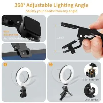 Evershop Ring Light for Zoom Calls & Video Conferencing