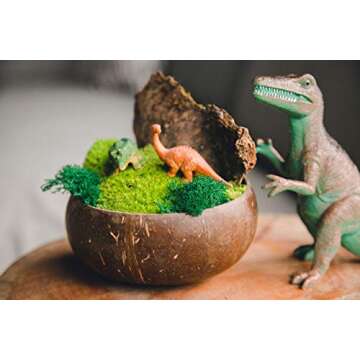 100% Natural Jumbo Coconut Bowl Unique Gift Set. Eco-Friendly Vegan Organic Non-Toxic Reusable Sustainable Smoothie Açai Buddha Kitchen Bowl (Set of 2 Polished Hand-Crafted Handmade Bowls/2 Chopstick)