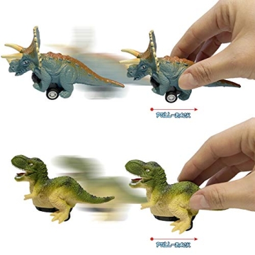 Surprise Dinosaur Pull Back Cars in Jumbo Eggs