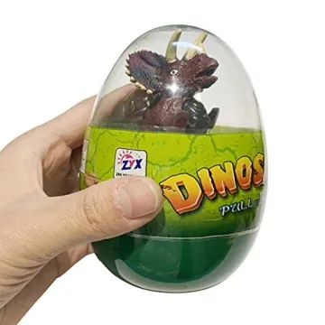 Surprise Dinosaur Pull Back Cars in Jumbo Eggs