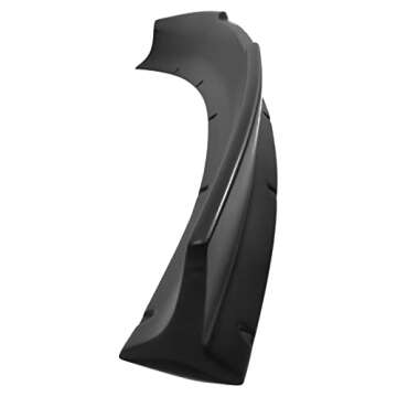 Trunk Spoiler Wing Compatible with 2010-2013 Chevrolet Camaro, Ikon Style Black PP Added On Rear Trunk Spoiler Lip Wing by IKON MOTORSPORTS, 2011 2012