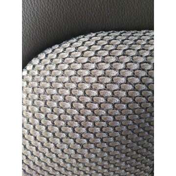 Car Seat Covers | Leatherette (Sides) & Two Tone Synthetic Fishnet (Insert) | Custom Made, Compatible with Smart Fortwo 2007-2014 (451) | Sponge/Foam Padding | Black Sides/Gray & Black Insert