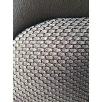 Car Seat Covers | Leatherette (Sides) & Two Tone Synthetic Fishnet (Insert) | Custom Made, Compatible with Smart Fortwo 2007-2014 (451) | Sponge/Foam Padding | Black Sides/Gray & Black Insert