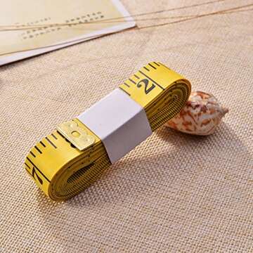 NUOMI Soft Tape Measure for Sewing Tailor Cloth Ruler, 120-Inch Extra Long Flexible Ruler