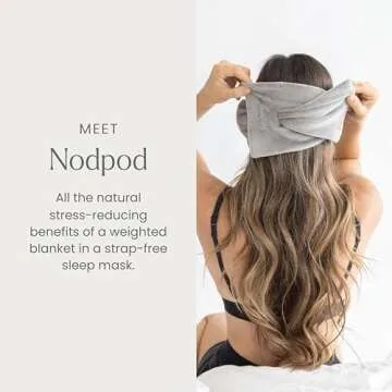 Nodpod Gentle Pressure Sleep Mask | Patented Light Blocking Design for Sleeping, Traveling & Relaxat...