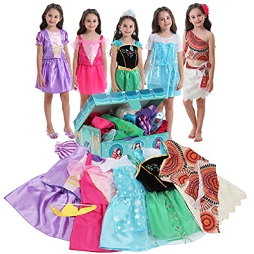 VGOFUN Princess Dresses for Girls - Dress Up Clothes for Toddler Girl Pretend Play Gift for 3-6 Year...