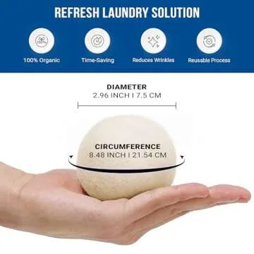 Ezhippie Quality Wool Dryer Balls - 6 XL Pack - 1000+ Loads - Pure Organic Wool - Reusable Natural F...
