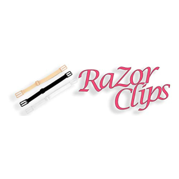 Razor Bra Strap Clips Holder Women’s (Beige - Black - White)
