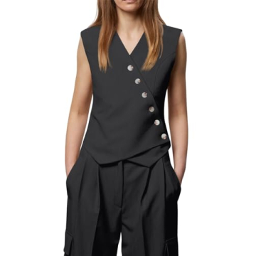 Cicy Bell Women's Stylish Waistcoat Vest - Perfect Fit