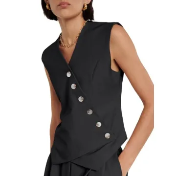 Cicy Bell Women's Stylish Waistcoat Vest - Perfect Fit