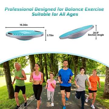 NALANDA Wobble Balance Board, Core Trainer for Balance Training and Exercising, Healthy Material Non...