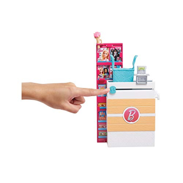 Barbie Supermarket Playset with 25 Accessories for Kids