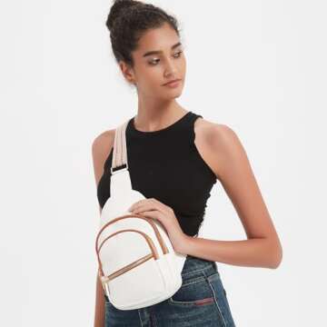 MARIKALIFE Sling Bag - Trendy Crossbody Faux Leather Purse