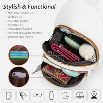 MARIKALIFE Sling Bag - Trendy Crossbody Faux Leather Purse