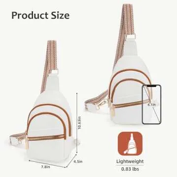 MARIKALIFE Sling Bag - Trendy Crossbody Faux Leather Purse