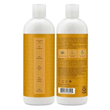 SheaMoisture Raw Shea Butter Conditioner, Deep Moisturizer with Sea Kelp & Argan Oil, Sulfate Free & Silicone Free, Curly Hair Products, Family Size (2 Pack - 16 Fl Oz)
