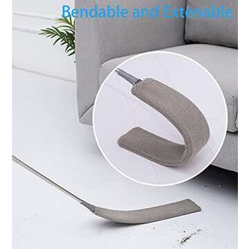 Upgraded Microfiber Gap Duster with Extendable Pole for Easy Cleaning
