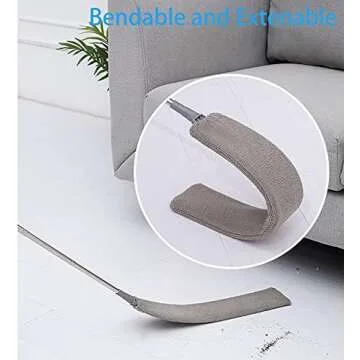 Upgraded Microfiber Gap Duster with Extendable Pole for Easy Cleaning