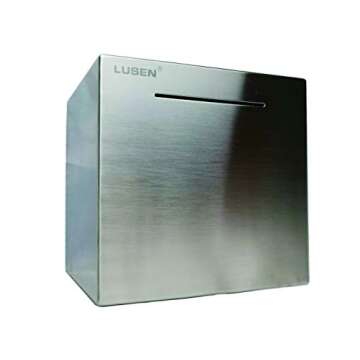 LUSEN Safe Piggy Bank Made of Stainless Stell,Safe Box Money Savings Bank for Kids,Can Only Save The...