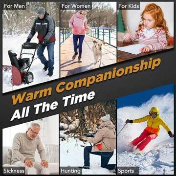 2 Pack Hand Warmers Rechargeable, Portable Electric Hand Warmers Reusable, USB 2 in 1 Handwarmers, Outdoor/Indoor/Warm Gifts for Men Women Kids (Orange White & Orange White *2)