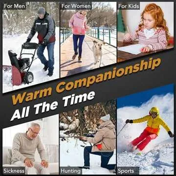 2 Pack Hand Warmers Rechargeable, Portable Electric Hand Warmers Reusable, USB 2 in 1 Handwarmers, Outdoor/Indoor/Warm Gifts for Men Women Kids (Orange White & Orange White *2)