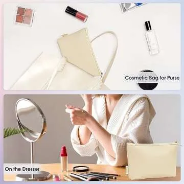 Wandering Nature Vegan Makeup Bag Set for Women 2 Pack
