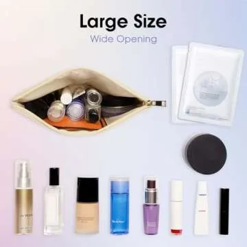 Wandering Nature Vegan Makeup Bag Set for Women 2 Pack