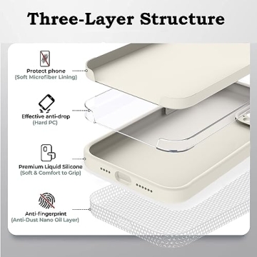 ROUMAYMAY Liquid Silicone Case for iPhone 14 Pro Max