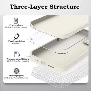 ROUMAYMAY Liquid Silicone Case for iPhone 14 Pro Max