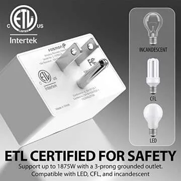 Fosmon Wireless Remote Outlet Plug - Effortless Light Control