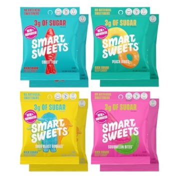 SmartSweets Variety Pack, 1.8oz (Pack of 8), Candy With Low Sugar & Calorie, Healthy Snacks For Kids...