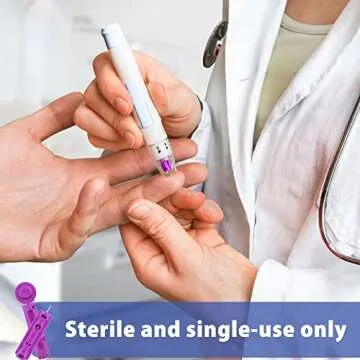 LotFancy 30 Gauge Lancets for Easy Diabetes Testing