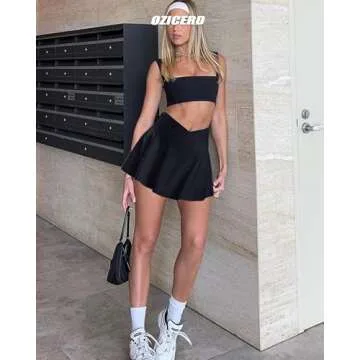 Stylish OZICERD Two Piece Skirt Set for Women