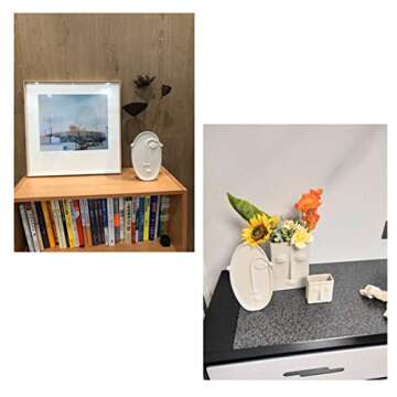 Poitemsic Ceramic Arts Face Vase - Unique Home Decoration