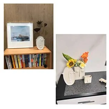 Poitemsic Ceramic Arts Face Vase - Unique Home Decoration