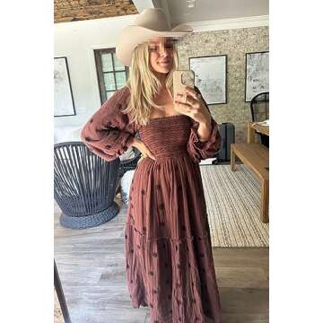 Women Bohemian Floral Dress - Chic & Casual Maxi Dresses