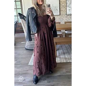 Women Bohemian Floral Dress - Chic & Casual Maxi Dresses