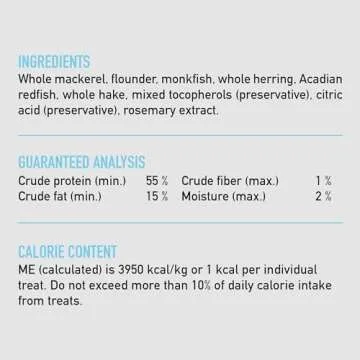 ORIJEN Six Fish Freeze Dried Cat Treats, Grain-Free & Delicious