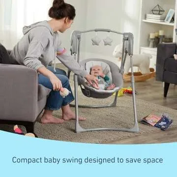 Graco Slim Spaces Compact Baby Swing for Infants