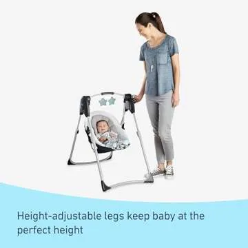 Graco Slim Spaces Compact Baby Swing for Infants