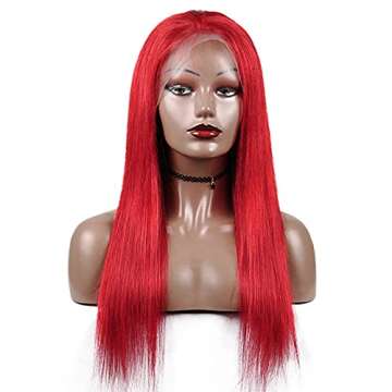 QLQUEENLIFE Red Wigs For Women Synthetic Headband Wigs Color Natural Looking Long Straight Fiber Hai...