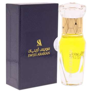 Swiss Arabian Blue Breeze For Unisex - Luxury Products From Dubai - Long Lasting Personal Perfume Oil - A Seductive, Exceptionally Made, Signature Fragrance - The Luxurious Scent Of Arabia - 0.4 Oz