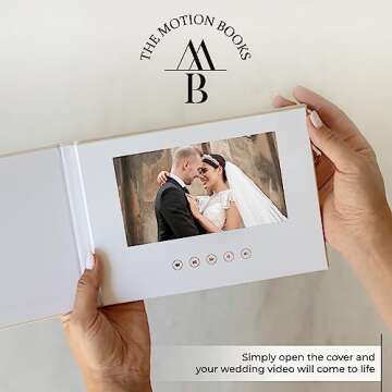 The Motion Books (ALWAYS & FOREVER - BLACK FOIL) | Luxury Linen Bound Video Book | Video Album | Up ...