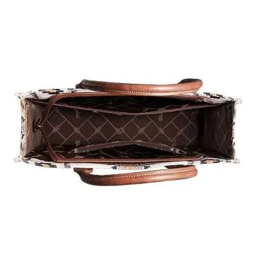 Wrangler Purses and Handbags for Women Boho Aztec Tote Bag Hobo Shoulder Top Handle Handbags with Wide Guitar Strap Fall Collection Birthday Gift WG2202-MIXWCF