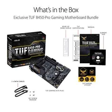 Asus TUF B450-Pro Gaming Motherboard - DDR4, Aura Sync RGB
