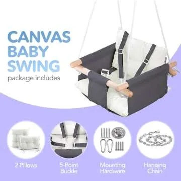 CaTeam Baby Swing - Durable Indoor Outdoor Swing for Kids